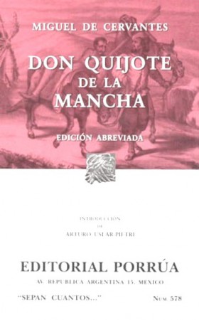 DON QUIJOTE DE LA MANCHA-CERVANTES-PORRUA-$ 54.00